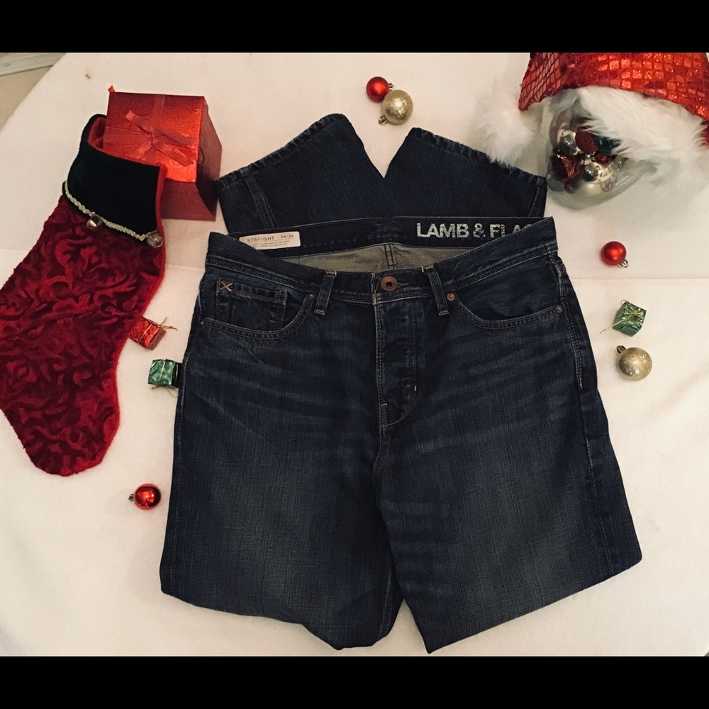 “LAMB & FLAG”  Men’s blue jeans.